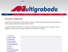 Tablet Screenshot of multigrabado.com